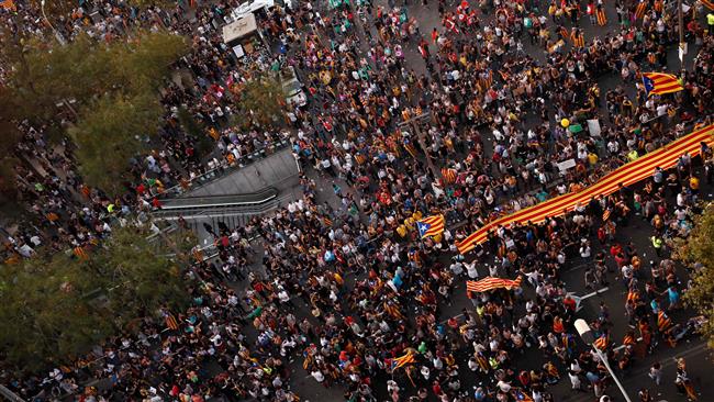  700,000 protest Spanish crackdown in Catalonia